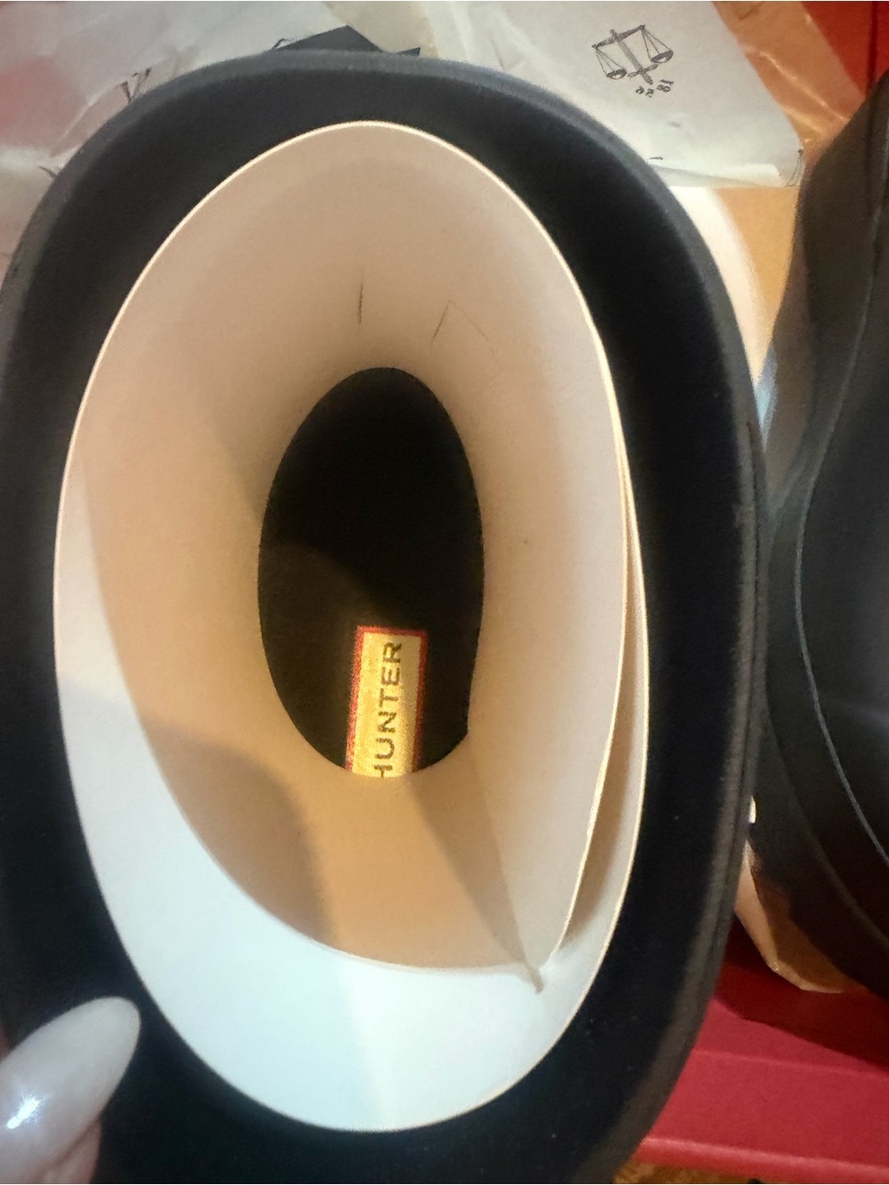 Hunter Black Short Waterproof Rain Boots! New! 8 - Picture 10 of 10